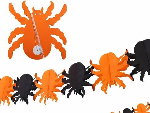 Girlanda dekoracyjna na halloween dynia/pająk papierowa długa 3 metry Girlanda dekoracyjna na halloween dynia/pająk papierowa długa 3 metry