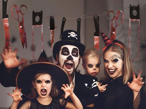 Girlanda halloween 2m noże narzędzia tasak zakrwawione dekoracja halloween Girlanda halloween 2m noże narzędzia tasak zakrwawione dekoracja halloween