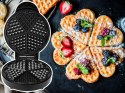 Gofrownica mocna 5 puszystych gofrów opiekacz na gofry serca 1000w