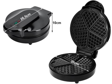Gofrownica mocna 5 puszystych gofrów opiekacz na gofry serca 1000w Gofrownica mocna 5 puszystych gofrów opiekacz na gofry serca 1000w