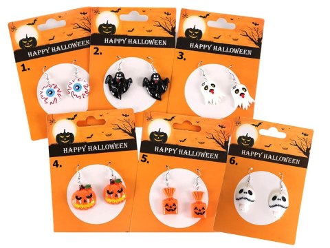 Kolczyki na halloween halloweenowe na imprezę bal duch dynia cukierek oko Kolczyki na halloween halloweenowe na imprezę bal duch dynia cukierek oko