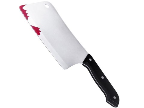 Krwawy tasak do kostiumu mordercy zabójcy psychopaty nóż bróń na halloween Krwawy tasak do kostiumu mordercy zabójcy psychopaty nóż bróń na halloween