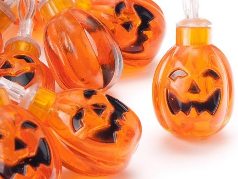 Lampki 10 led wiszące dynie halloween 200cm świecąca dekoracja ozdoba dynia Lampki 10 led wiszące dynie halloween 200cm świecąca dekoracja ozdoba dynia