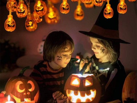 Lampki 10 led wiszące dynie halloween 200cm świecąca dekoracja ozdoba dynia Lampki 10 led wiszące dynie halloween 200cm świecąca dekoracja ozdoba dynia
