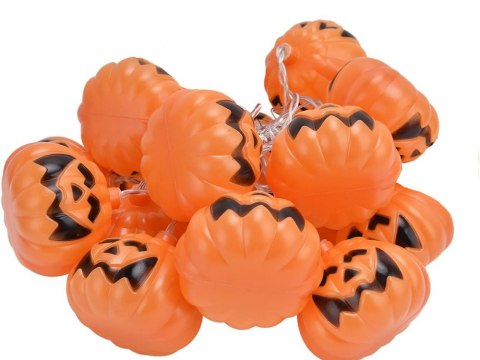 Lampki 10 led wiszące dynie halloween 200cm świecąca dekoracja ozdoba dynia Lampki 10 led wiszące dynie halloween 200cm świecąca dekoracja ozdoba dynia