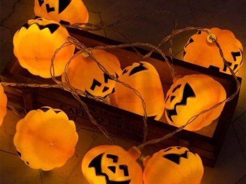 Lampki 10 led wiszące dynie halloween 200cm świecąca dekoracja ozdoba dynia Lampki 10 led wiszące dynie halloween 200cm świecąca dekoracja ozdoba dynia