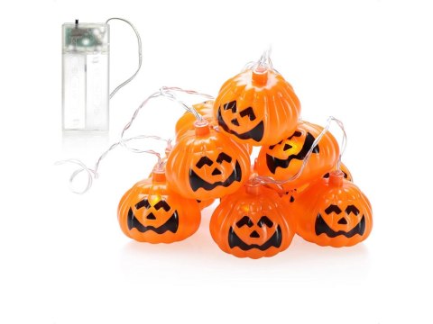 Lampki 10 led wiszące dynie halloween 200cm świecąca dekoracja ozdoba dynia Lampki 10 led wiszące dynie halloween 200cm świecąca dekoracja ozdoba dynia