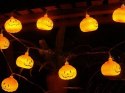 Lampki dynie 10 led wiszące halloween 200cm świecąca dekoracja ozdoba dynia