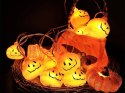Lampki dynie 10 led wiszące halloween 200cm świecąca dekoracja ozdoba dynia