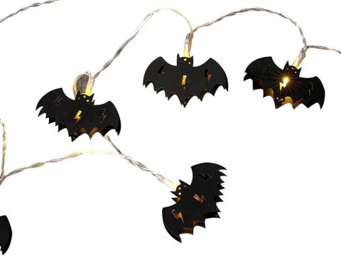 Lampki nietoperz 10 led wiszące halloween 200cm świecąca dekoracja ozdoba Lampki nietoperz 10 led wiszące halloween 200cm świecąca dekoracja ozdoba