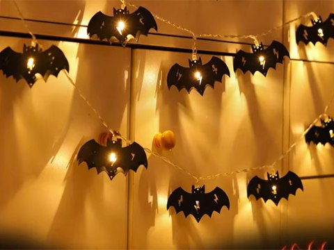 Lampki nietoperz 10 led wiszące halloween 200cm świecąca dekoracja ozdoba Lampki nietoperz 10 led wiszące halloween 200cm świecąca dekoracja ozdoba