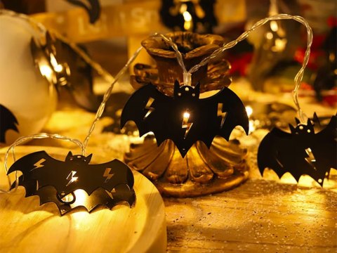 Lampki nietoperz 10 led wiszące halloween 200cm świecąca dekoracja ozdoba Lampki nietoperz 10 led wiszące halloween 200cm świecąca dekoracja ozdoba
