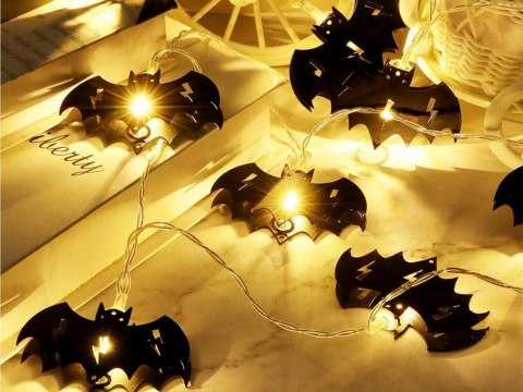 Lampki nietoperz 10 led wiszące halloween 200cm świecąca dekoracja ozdoba Lampki nietoperz 10 led wiszące halloween 200cm świecąca dekoracja ozdoba