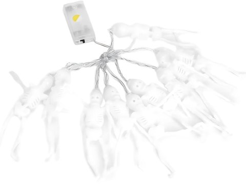 Łańcuch świetlny girlanda led halloween szkielet 2m 10 szkieletów wisząca Łańcuch świetlny girlanda led halloween szkielet 2m 10 szkieletów wisząca
