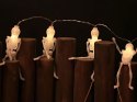 Łańcuch świetlny girlanda led halloween szkielet 2m 10 szkieletów wisząca