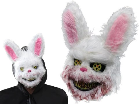 Maska na halloween królik upiorny stwór potwór przebranie strój psychopata Maska na halloween królik upiorny stwór potwór przebranie strój psychopata