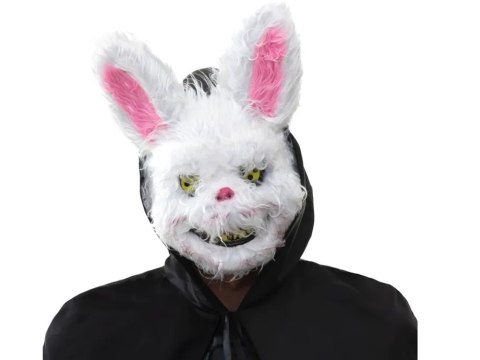 Maska na halloween królik upiorny stwór potwór przebranie strój psychopata Maska na halloween królik upiorny stwór potwór przebranie strój psychopata