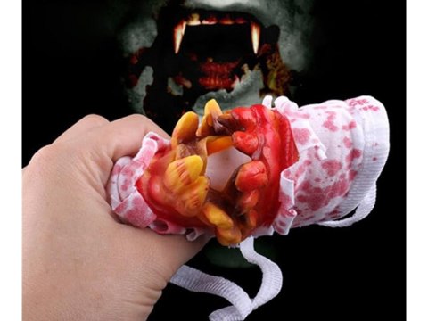 Maska z zębami krwawa na halloweenowa horror przebranie strój na halloween Maska z zębami krwawa na halloweenowa horror przebranie strój na halloween