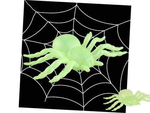 Pająk halloween 2 szt duże dekoracja straszne pająki 11cm fluorescencyjny Pająk halloween 2 szt duże dekoracja straszne pająki 11cm fluorescencyjny