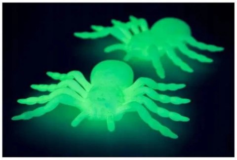 Pająk halloween 2 szt duże dekoracja straszne pająki 11cm fluorescencyjny Pająk halloween 2 szt duże dekoracja straszne pająki 11cm fluorescencyjny