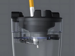 Popielniczka kubek samochodowa domowa z ugaszaczem papierosa kosz cupholder