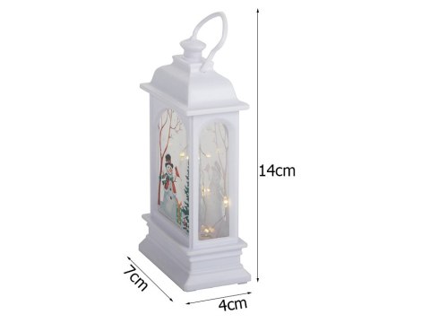 Świąteczny lampion latarenka ozdoba dekoracja led witraż bałwan latarnia Świąteczny lampion latarenka ozdoba dekoracja led witraż bałwan latarnia