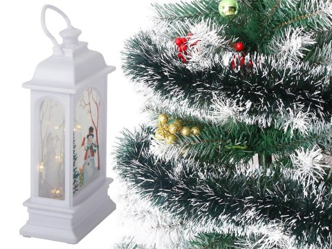 Świąteczny lampion latarenka ozdoba dekoracja led witraż bałwan latarnia Świąteczny lampion latarenka ozdoba dekoracja led witraż bałwan latarnia