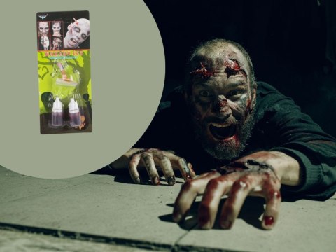 Sztuczna rana makeup kit zestaw do makijażu halloween z krwią wbity ołówek Sztuczna rana makeup kit zestaw do makijażu halloween z krwią wbity ołówek