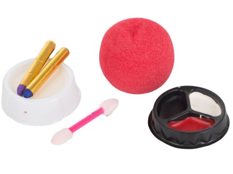 Zestaw do makijażu klaun z nosem na halloween makeup do cosplay makijaż Zestaw do makijażu klaun z nosem na halloween makeup do cosplay makijaż