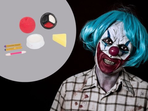 Zestaw do makijażu klaun z nosem na halloween makeup do cosplay makijaż Zestaw do makijażu klaun z nosem na halloween makeup do cosplay makijaż