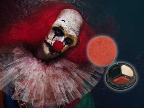 Zestaw do makijażu klaun z nosem na halloween makeup do cosplay makijaż Zestaw do makijażu klaun z nosem na halloween makeup do cosplay makijaż