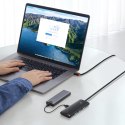 LITE SERIES PRZEJŚCIÓWKA HUB USB-C 4X USB 3.0 1M CZARNY