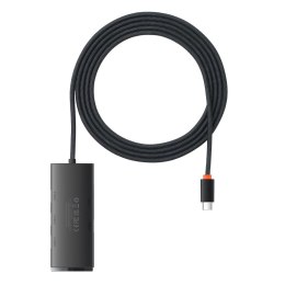 LITE SERIES PRZEJŚCIÓWKA HUB USB-C 4X USB 3.0 2M CZARNY