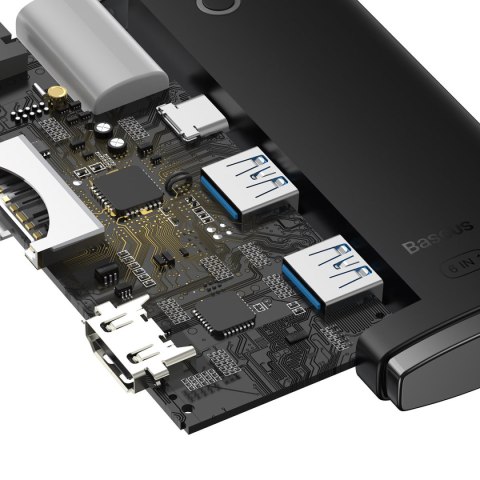LITE SERIES WIELOFUNKCYJNY HUB USB-C 2 X USB 3.0 USB-C HDMI 1.4 SD-TF CZARNY LITE SERIES WIELOFUNKCYJNY HUB USB-C 2 X USB 3.0 USB-C HDMI 1.4 SD-TF CZARNY