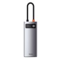 MULTIFUNKCJONALNY HUB USB 5W1 USB-C PD 100W HDMI SZARY
