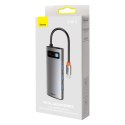 MULTIFUNKCJONALNY HUB USB 5W1 USB-C PD 100W HDMI SZARY