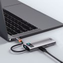 MULTIFUNKCJONALNY HUB USB 5W1 USB-C PD 100W HDMI SZARY