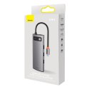 STARJOY HUB 8W1 USB-C 3XUSB HDMI RJ45 CZYTNIK KART SD I TF PD SZARY