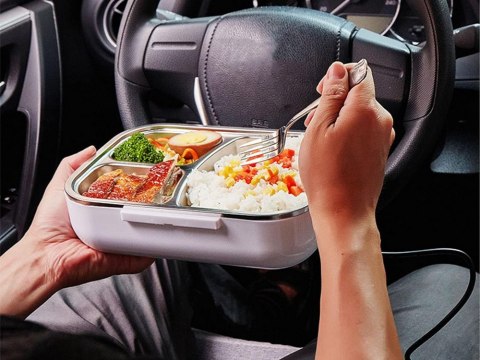 Elektryczny lunchbox pojemnik podgrzewany do auta ciężarówki pracy obiadowy Elektryczny lunchbox pojemnik podgrzewany do auta ciężarówki pracy obiadowy