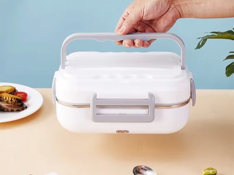 Elektryczny lunchbox pojemnik podgrzewany do auta ciężarówki pracy obiadowy Elektryczny lunchbox pojemnik podgrzewany do auta ciężarówki pracy obiadowy
