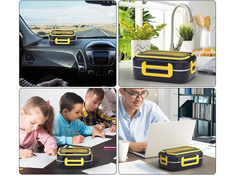 Elektryczny lunchbox pojemnik podgrzewany do auta ciężarówki pracy obiadowy Elektryczny lunchbox pojemnik podgrzewany do auta ciężarówki pracy obiadowy