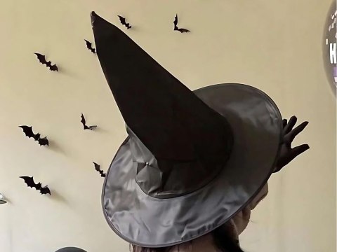 Kapelusz czarownicy halloween wiedźmy strój czarownicy czarny Kapelusz czarownicy halloween wiedźmy strój czarownicy czarny
