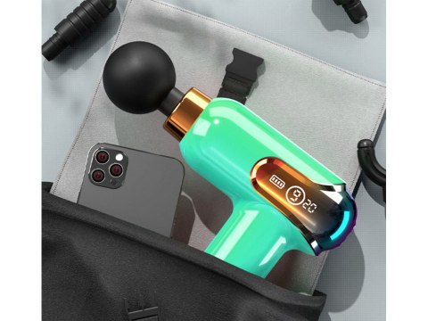 Mini pistolet do masażu mocny masażer massage gun przenośny + 4 końcówki Mini pistolet do masażu mocny masażer massage gun przenośny + 4 końcówki