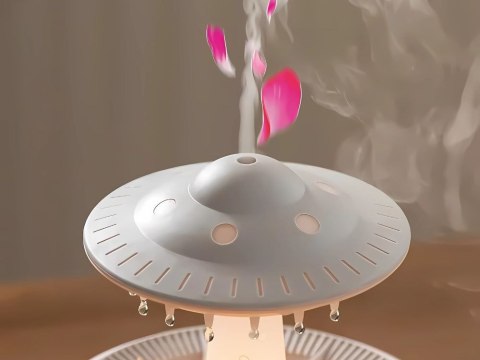 Nawilżacz powietrza dyfuzor zapachowy lampa led w kształcie ufo z pilotem Nawilżacz powietrza dyfuzor zapachowy lampa led w kształcie ufo z pilotem