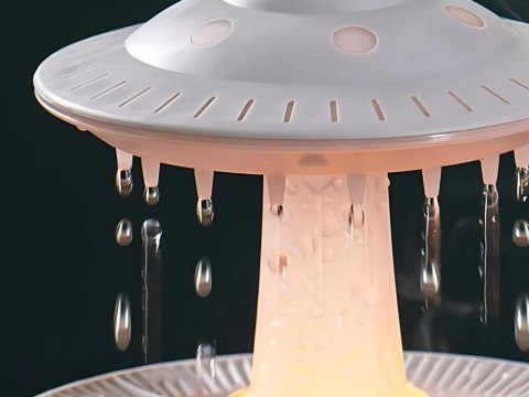 Nawilżacz powietrza dyfuzor zapachowy lampa led w kształcie ufo z pilotem Nawilżacz powietrza dyfuzor zapachowy lampa led w kształcie ufo z pilotem