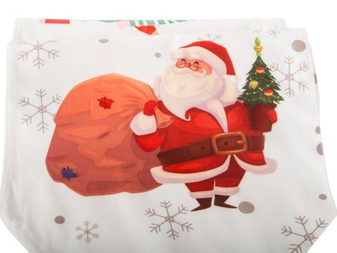 Bieżnik na stół świąteczny mikołaj wigilijny na boże narodzenie 205x35cm Bieżnik na stół świąteczny mikołaj wigilijny na boże narodzenie 205x35cm
