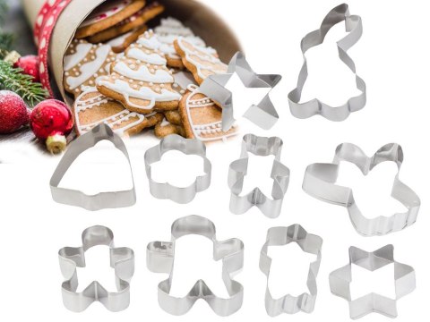 Foremki do pierników wykrawacze świąteczne ciasteczka 15 szt. Do pieczenia Foremki do pierników wykrawacze świąteczne ciasteczka 15 szt. Do pieczenia