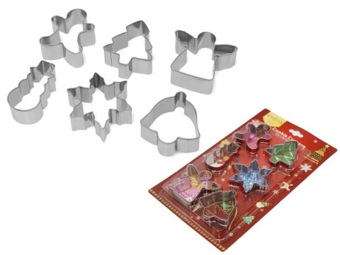 Forma do pieczenia 6 sztuk foremek świąteczne do pierników zestaw stalowe Forma do pieczenia 6 sztuk foremek świąteczne do pierników zestaw stalowe