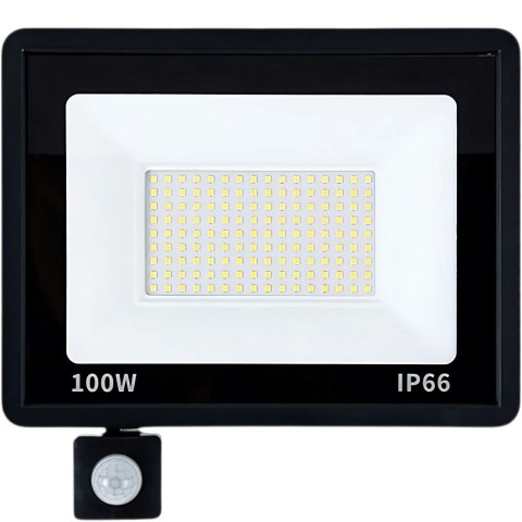 Halogen naświetlacz reflektor led 100w 6000k z czujnik ruchu zmierzchu ip66 Halogen naświetlacz reflektor led 100w 6000k z czujnik ruchu zmierzchu ip66