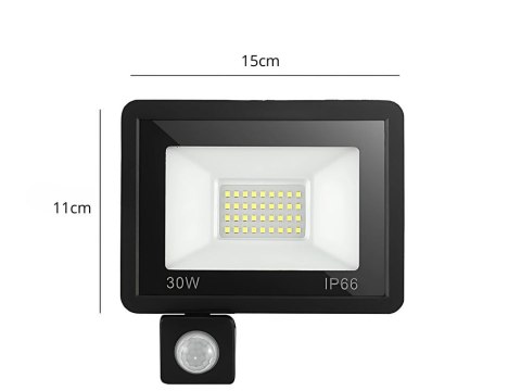 Halogen naświetlacz reflektor led 30w 6000k z czujnik ruchu zmierzchu ip66 Halogen naświetlacz reflektor led 30w 6000k z czujnik ruchu zmierzchu ip66